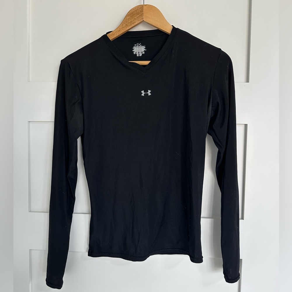 Women’s Under Armour Black Long Sleeve Compression Top size Large